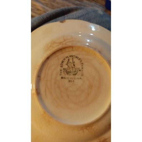 Vintage Edwin Knowles desert plate - Picture 2 of 2